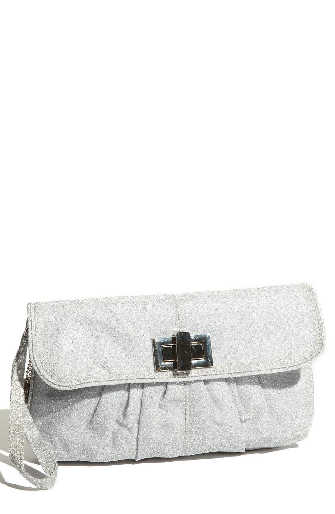 Glitter Wristlet, Main, color, Silver