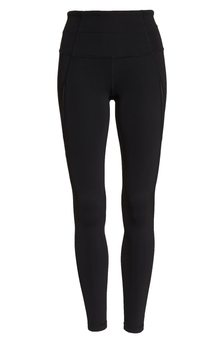 Zella High Waist V-Back Ankle Leggings, Alternate, color, 
