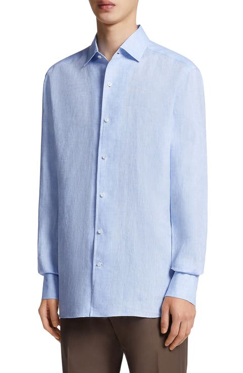 Luxury Linen Button-Up Shirt