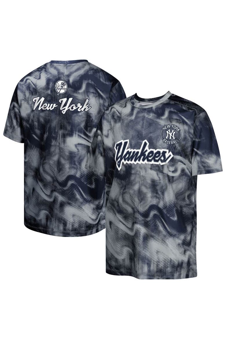 Youth Navy/Gray New York Yankees Pinch Hitter T-Shirt, Alternate, color, Navy