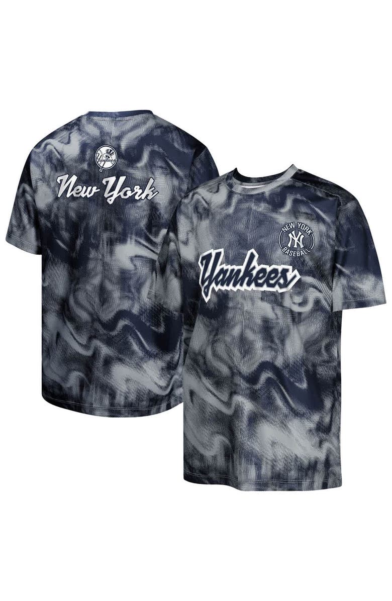 Outerstuff Youth Navy/Gray New York Yankees Pinch Hitter T-Shirt, Alternate, color, Navy