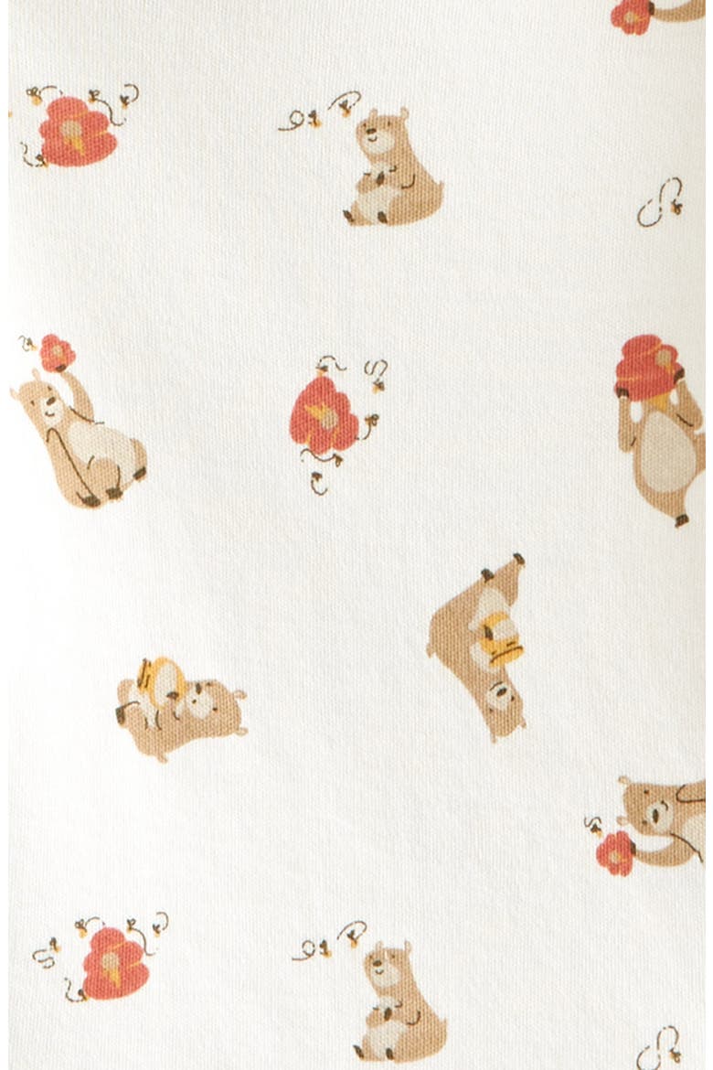 Assorted 3-Pack Cotton Bodysuits, Alternate, color, BEIGE OATMEAL HONEY BEAR SET
