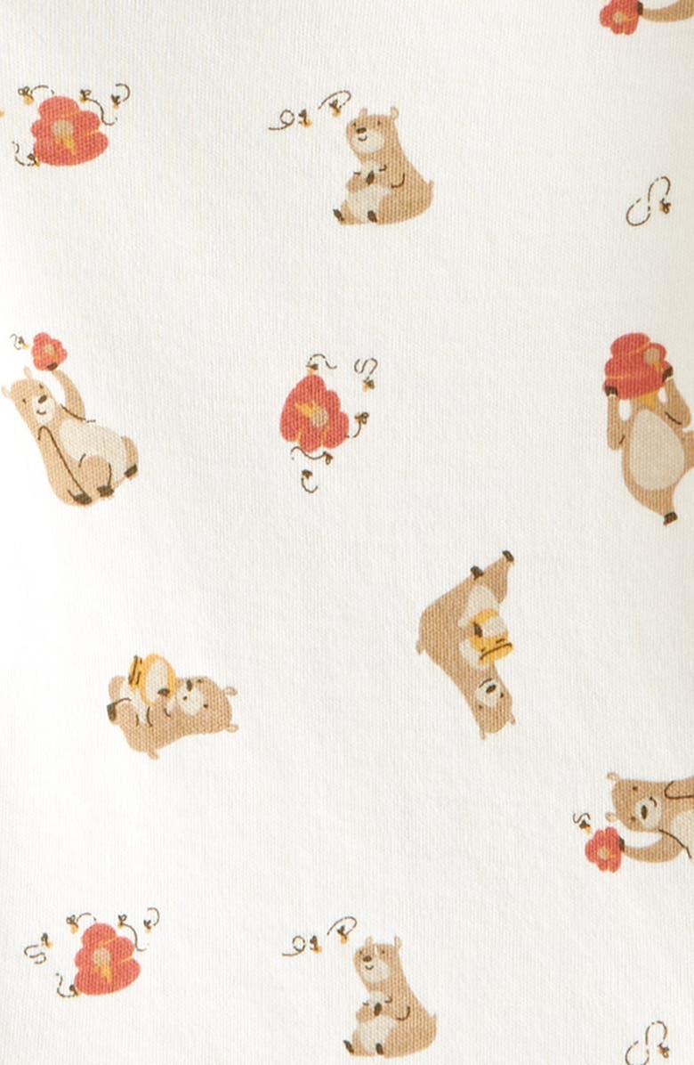 Nordstrom Assorted 3-Pack Cotton Bodysuits, Alternate, color, Beige Oatmeal Honey Bear Set