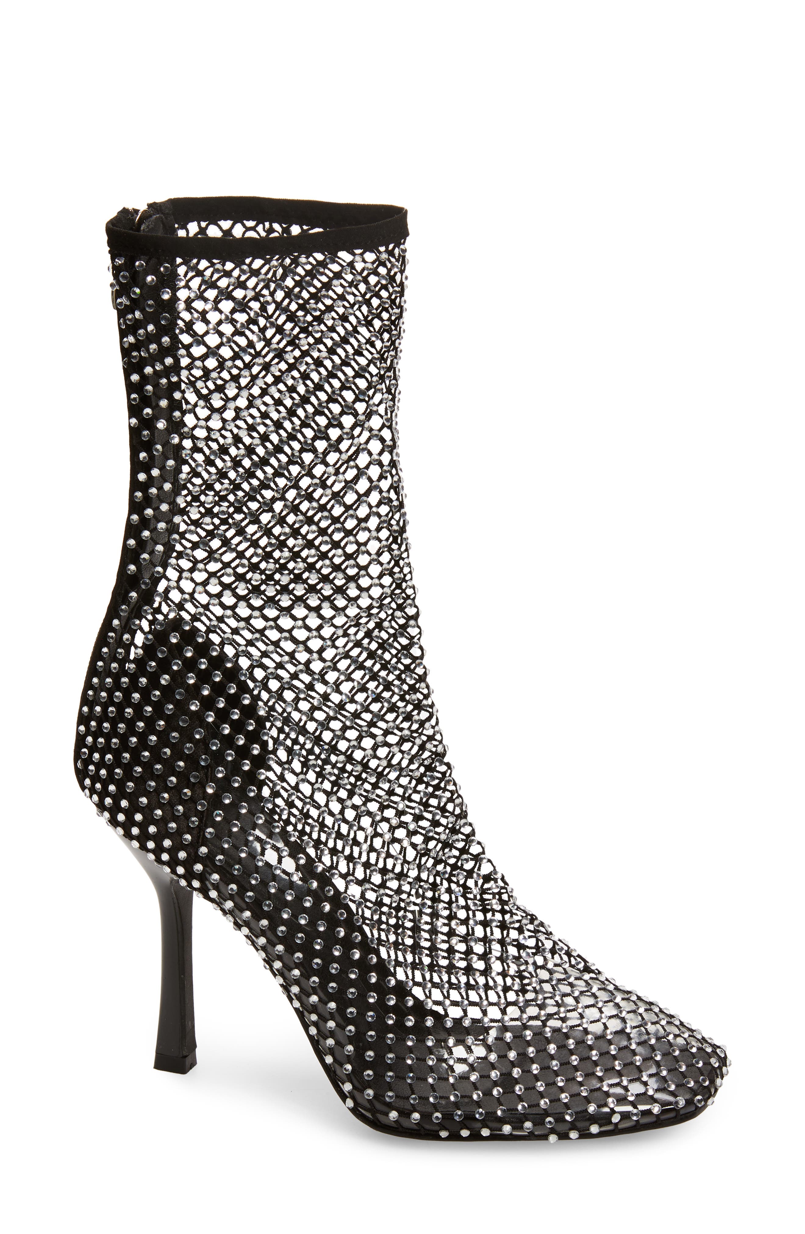 Billini Rhinestone Mesh Bootie, Main, color, 