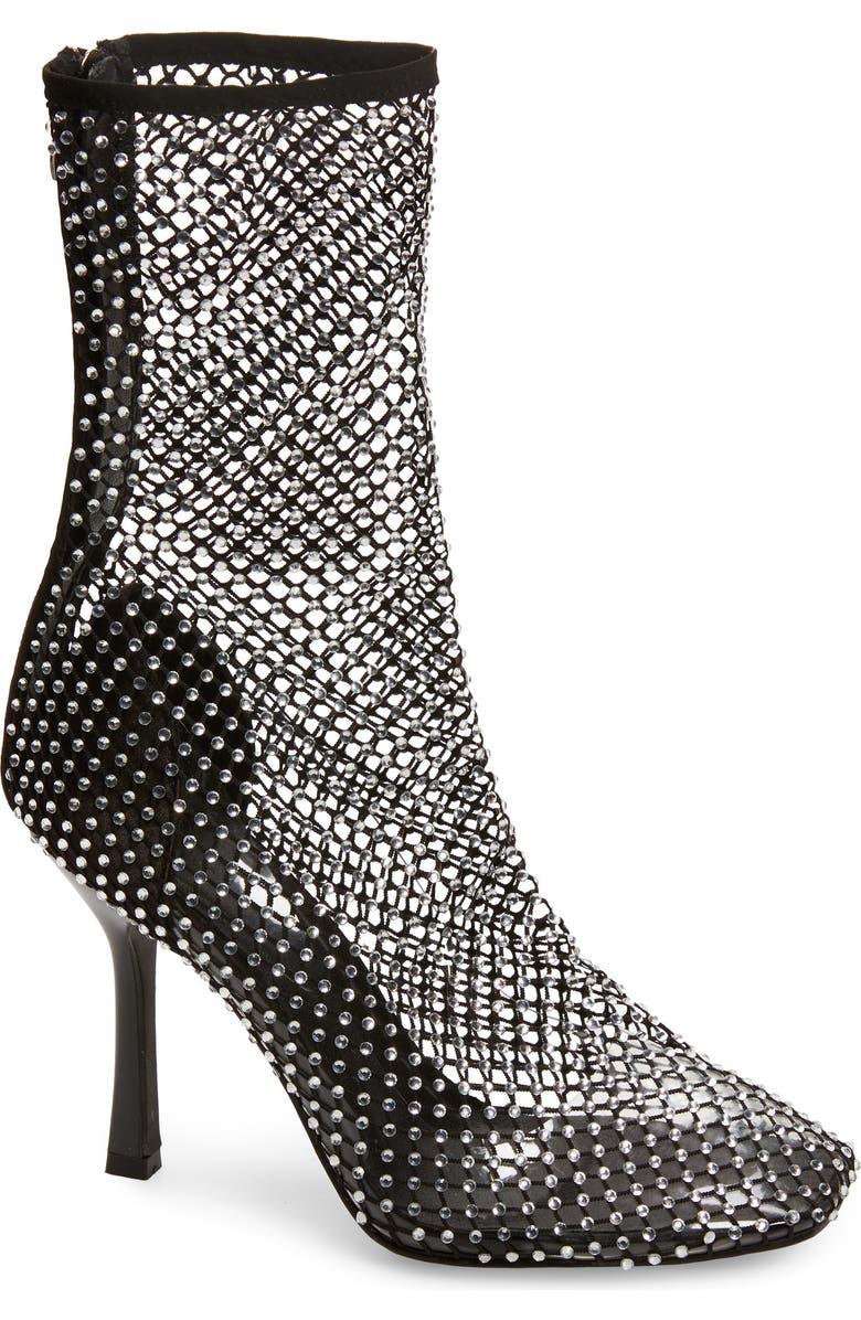 Billini Rhinestone Mesh Bootie, Main, color,
