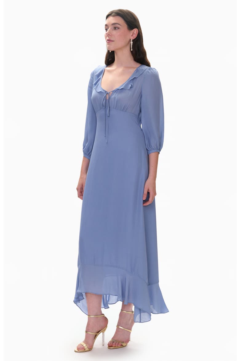 Cecilia Ruffle Dress, Alternate, color, Cornflower