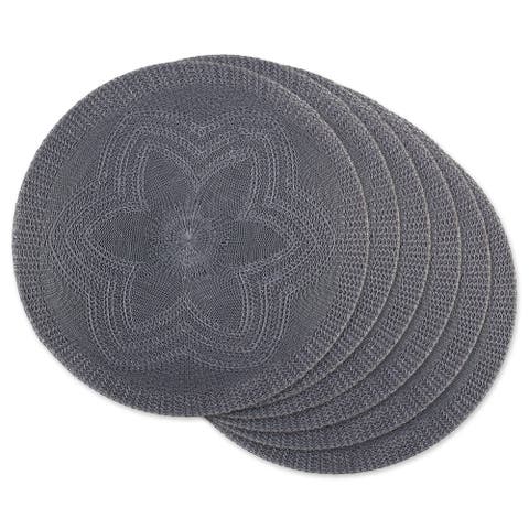 Floral Woven Placemat Set/6