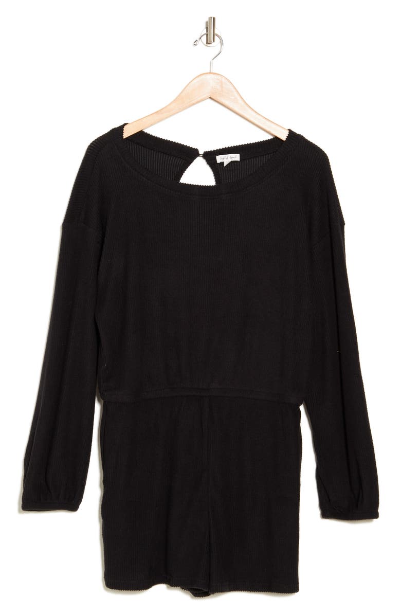 WISHLIST Knit Long Sleeve Romper, Alternate, color,