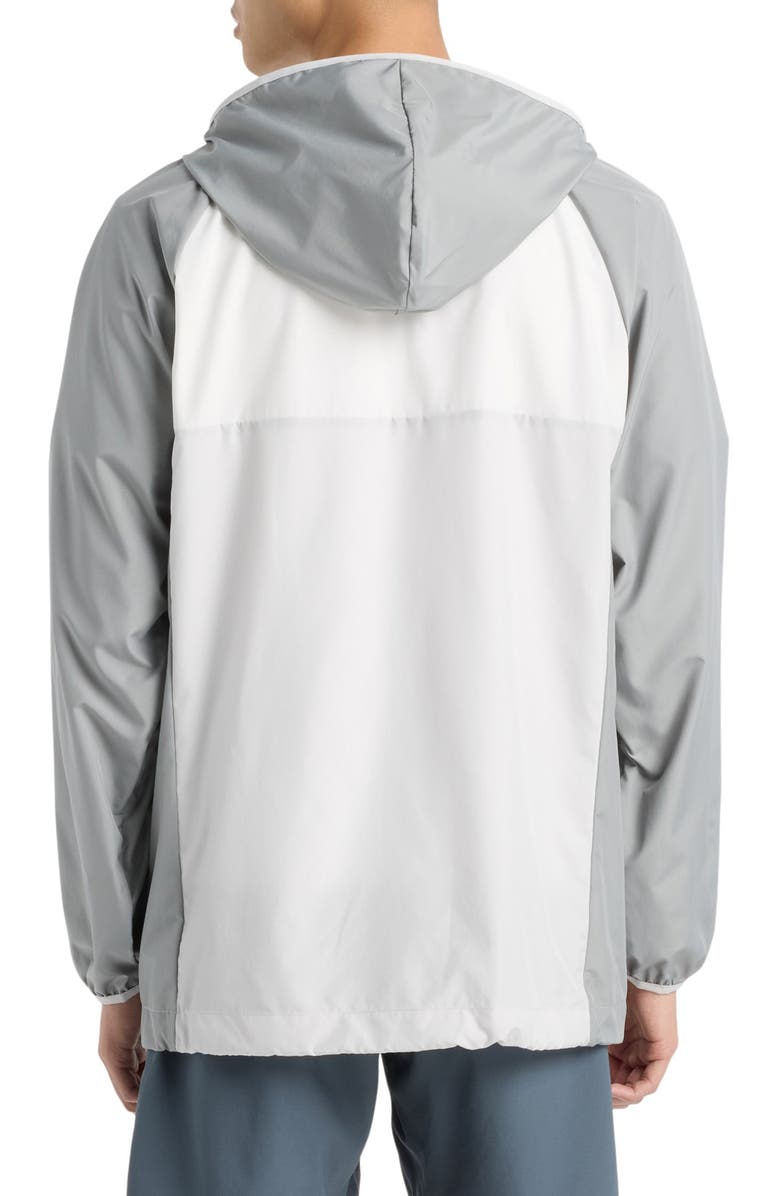 New Balance Athletics Packable Water Resistant Hooded Jacket, Alternate, color, Slate Grey