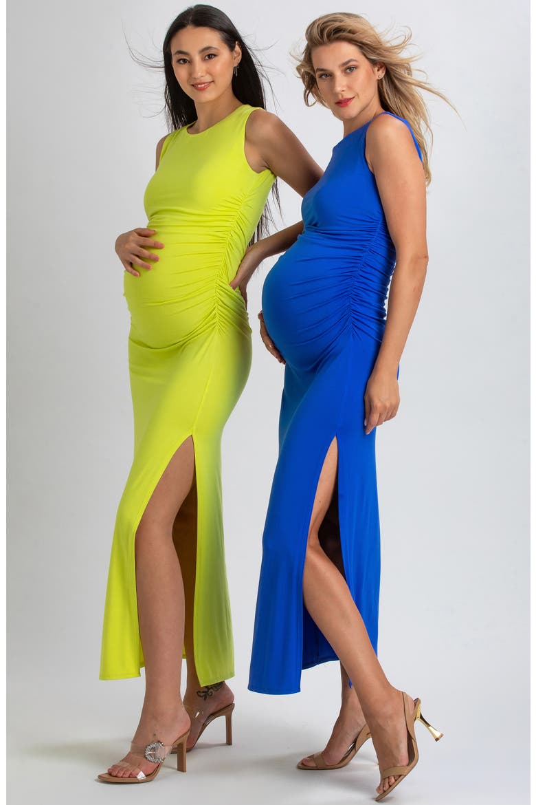 Body-Con Maternity Dress, Alternate, color, GREEN