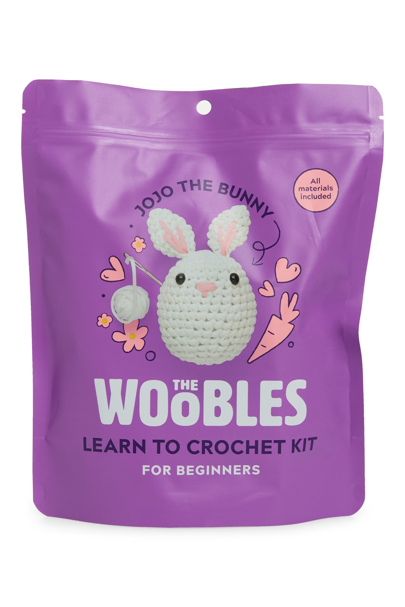 How To Crochet A Rabbit THE WOOBLES Jojo the Bunny Learn to Crochet Kit | Nordstrom