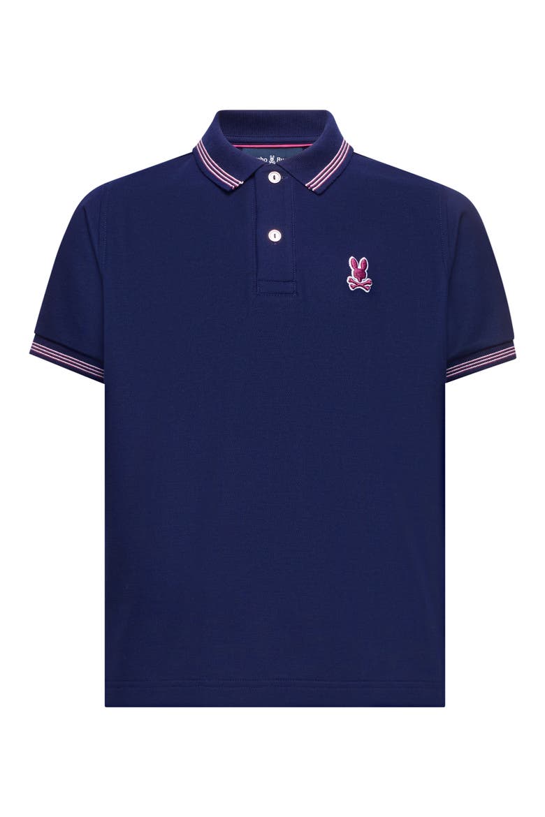 Kids' Hart Pima Cotton Piqué Polo, Main, color, EVENING BLUE