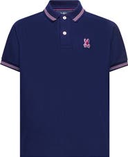 Psycho Bunny Kids' Hart Pima Cotton Piqué Polo