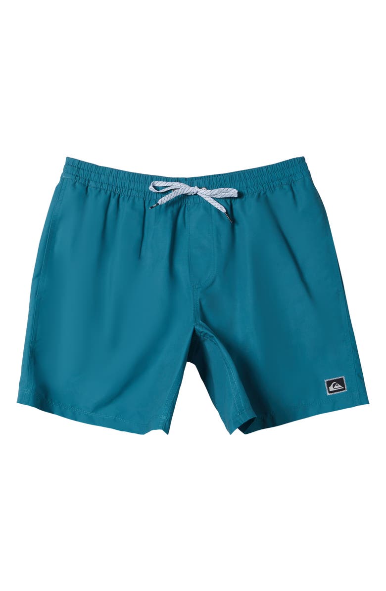 Quiksilver Everyday Solid Volley Swim Trunks, Main, color, Colonial Blue
