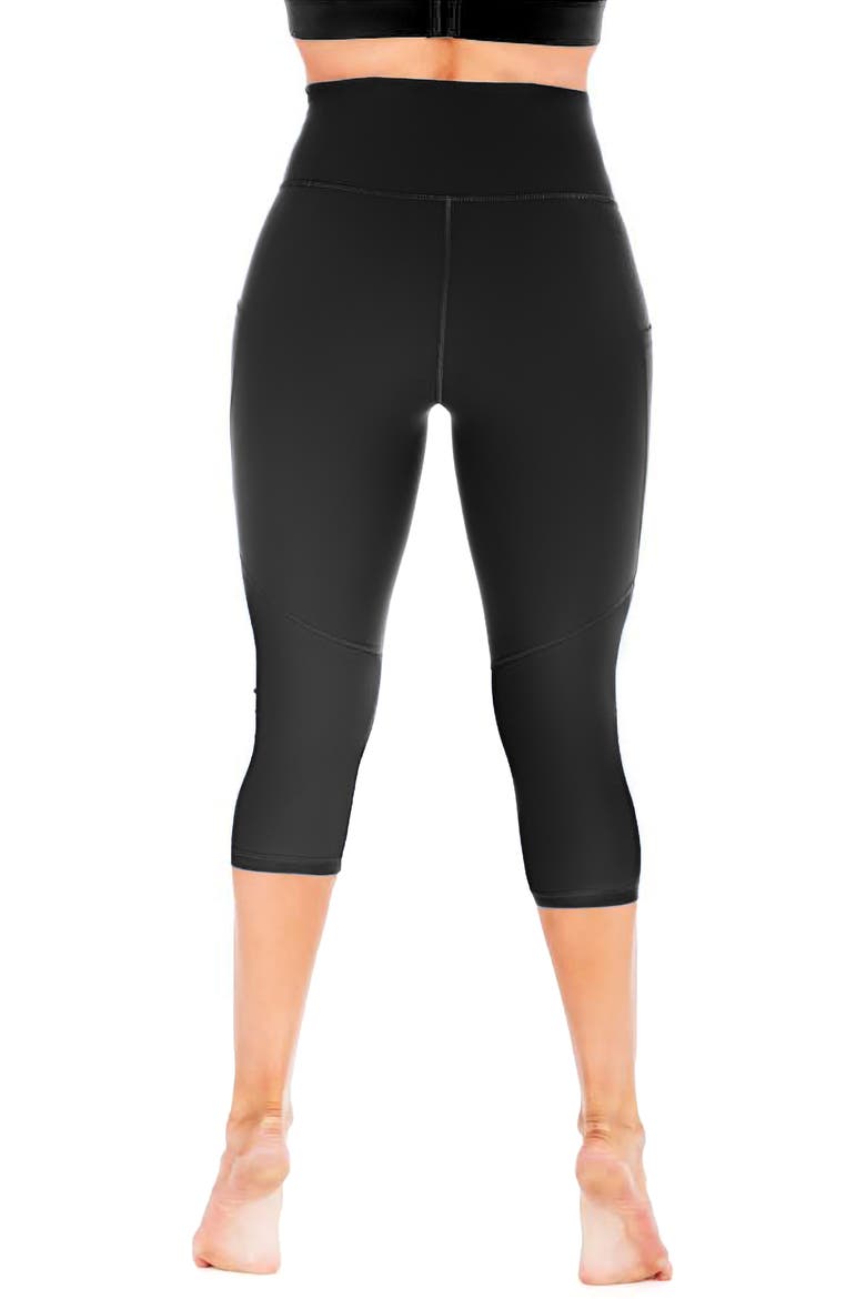 Guardian Capri Leggings, Alternate, color, BLACK