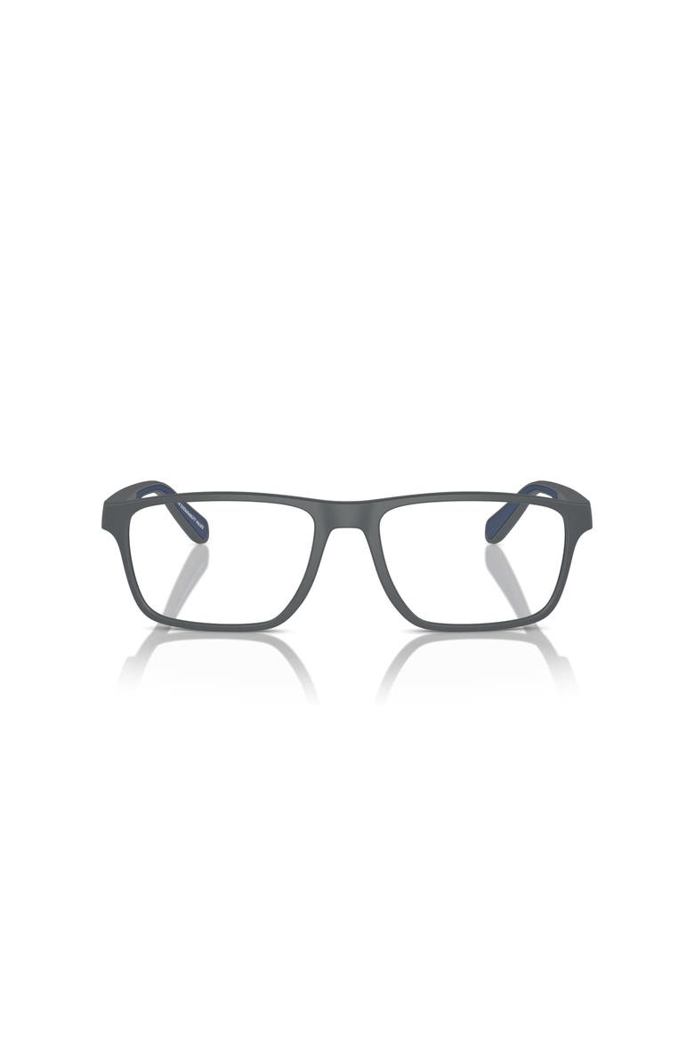 Emporio Armani 56mm Rectangle optical glasses, Alternate, color, Grey