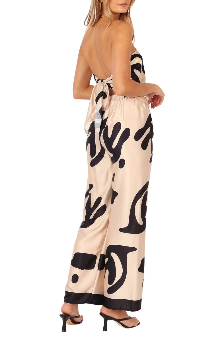 Petal & Pup Milla Tube Top & Pants Set, Alternate, color, Cream/ Black