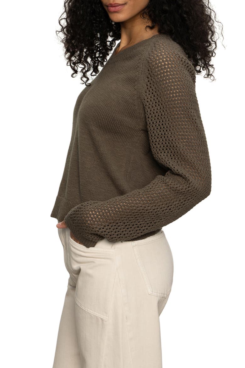 Perfect Time Cotton Sweater, Alternate, color, KALAMATA