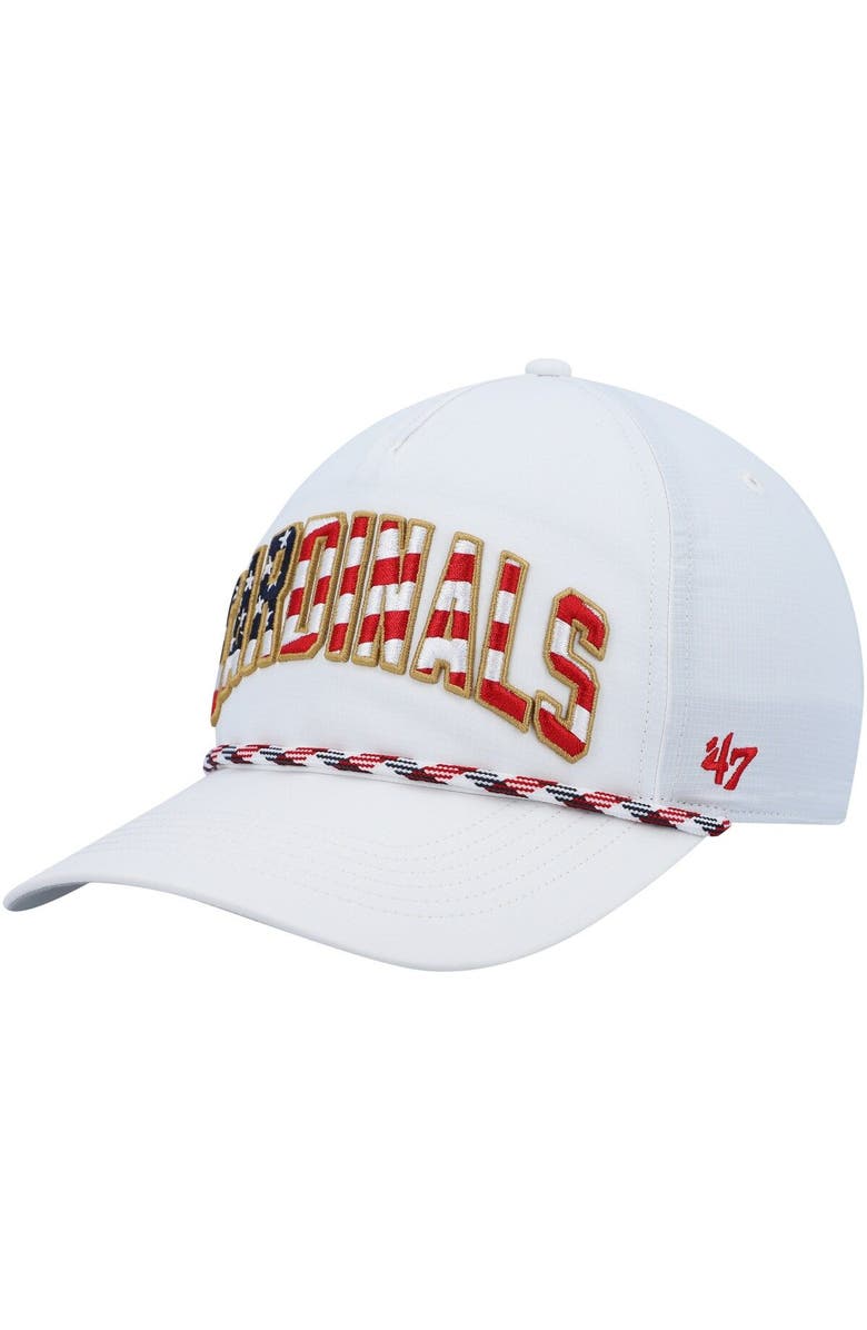 '47 Men's '47 White St. Louis Cardinals Flag Flutter Hitch Snapback Hat, Main, color,