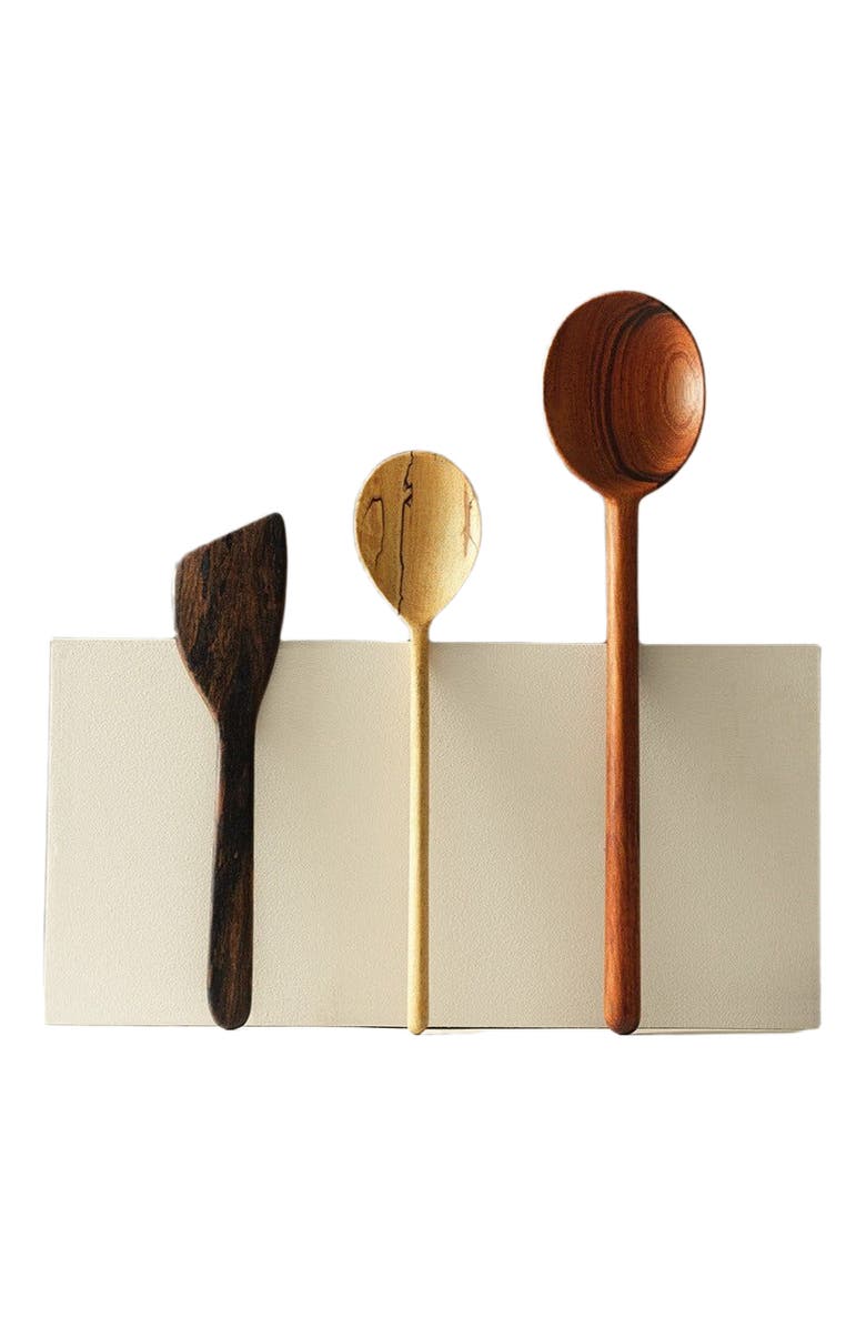 Itza Wood Handcarved Kitchen Utensils - Set of 3, Alternate, color, Brown