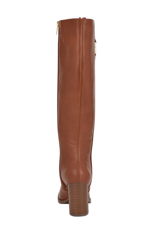 Tommy Hilfiger Ursy Womens Zipper Knee-high Boots In Tan