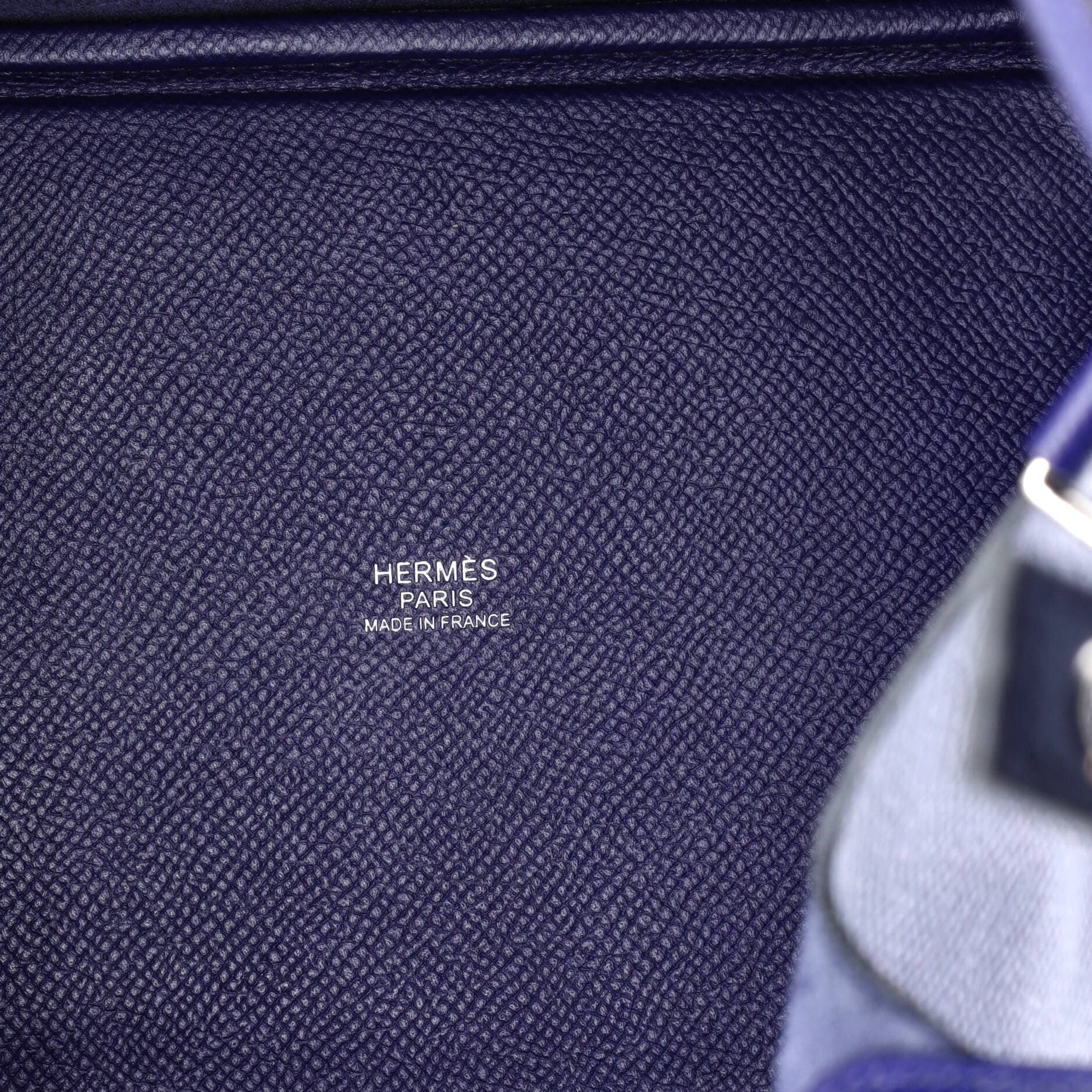 Pre-Owned Hermes Picotin Lock Bag Tressage Epsom PM, Alternate, color, Bleu Encre/Noir/Brique