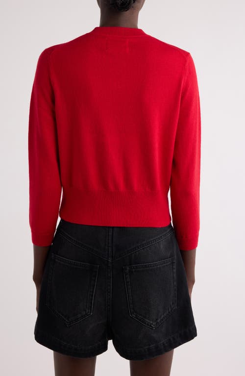 Isabel Marant Étoile Red Newton Cardigan In Poppy Red