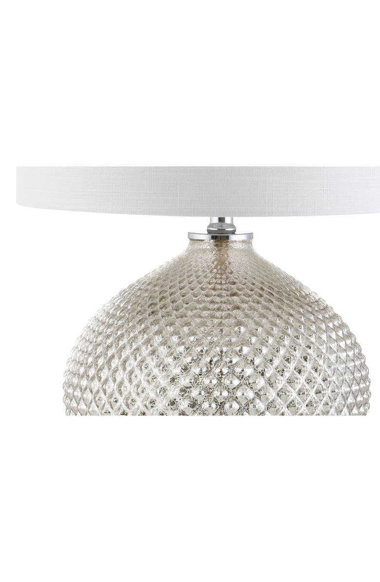 JONATHAN Y Ames LED Glass Table Lamp, Alternate, color, Mercury Silver