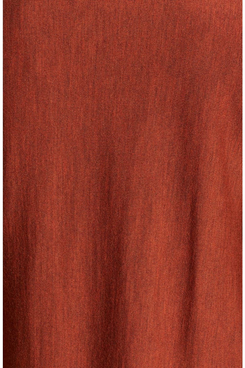 'Vreni' Merino Wool Cardigan, Alternate, color, RUST MELANGE