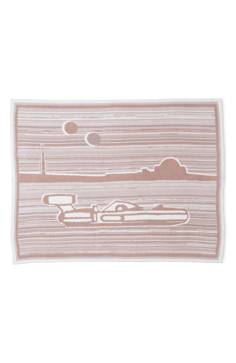 Barefoot Dreams<sup>®</sup> x Star Wars CozyChic<sup>®</sup> Landspeeder Throw Blanket, Alternate, color, Adobe Multi