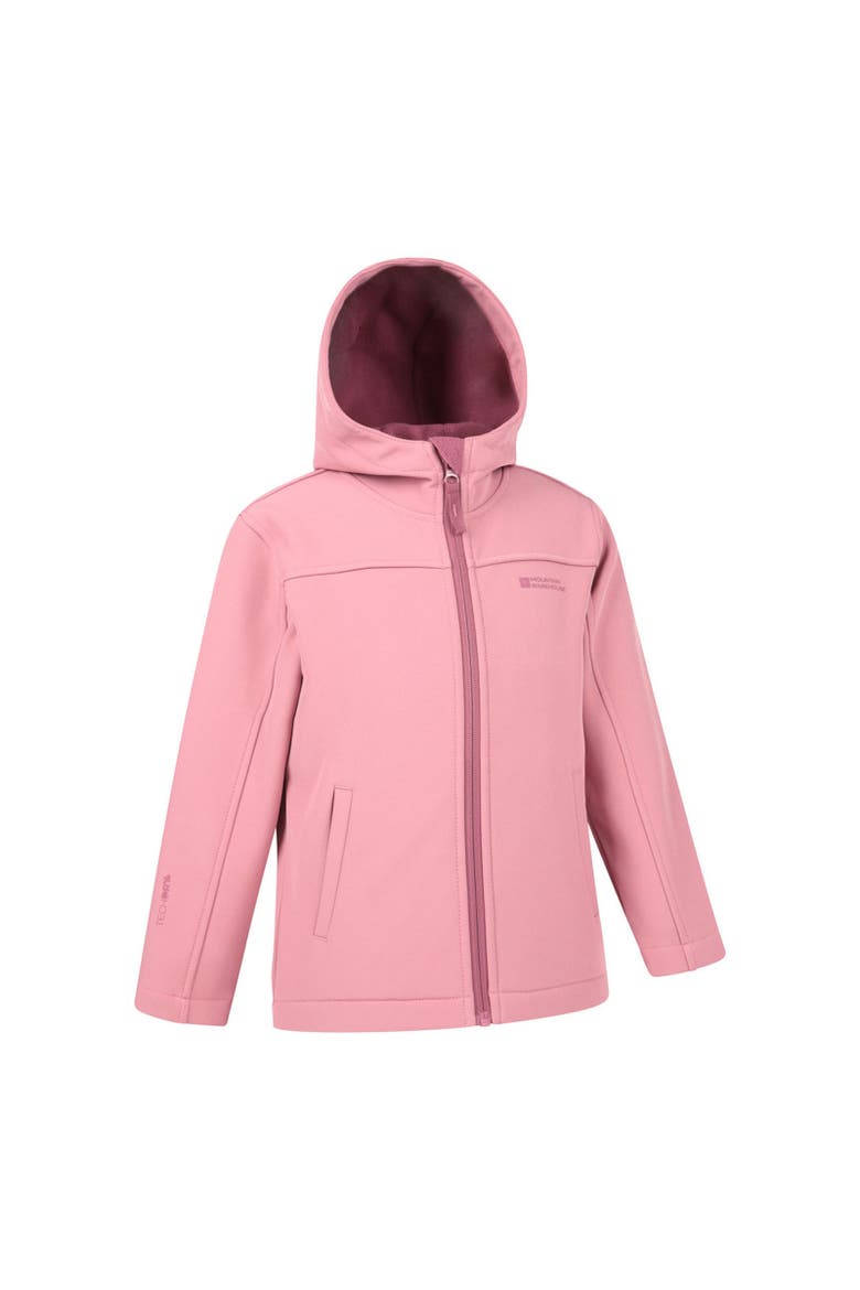 Childrens/Kids Water Resistant Soft Shell Jacket, Alternate, color, Light Pink