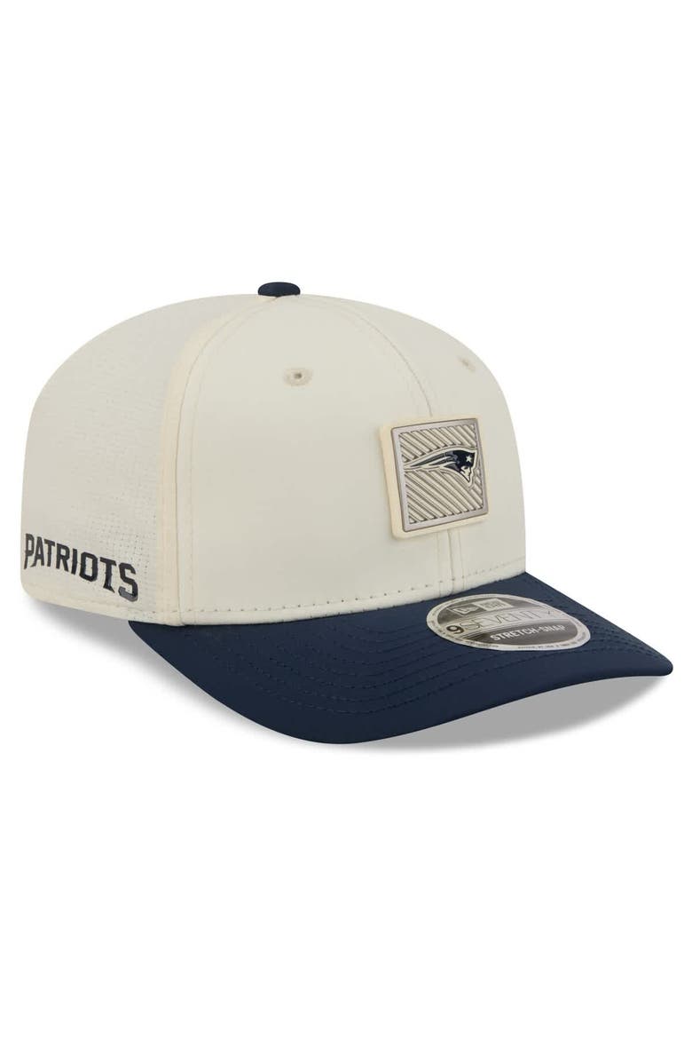 Men's New Era  Cream/Navy New England Patriots 2026 NFL Training Camp 9SEVENTY Adjustable Hat, Main, color, Cream