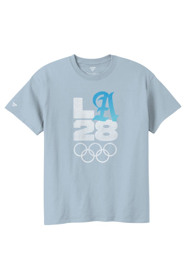 Men's Fanatics Powder Blue LA28 Bluebell Collection T-Shirt, Main, color, Powder Blue