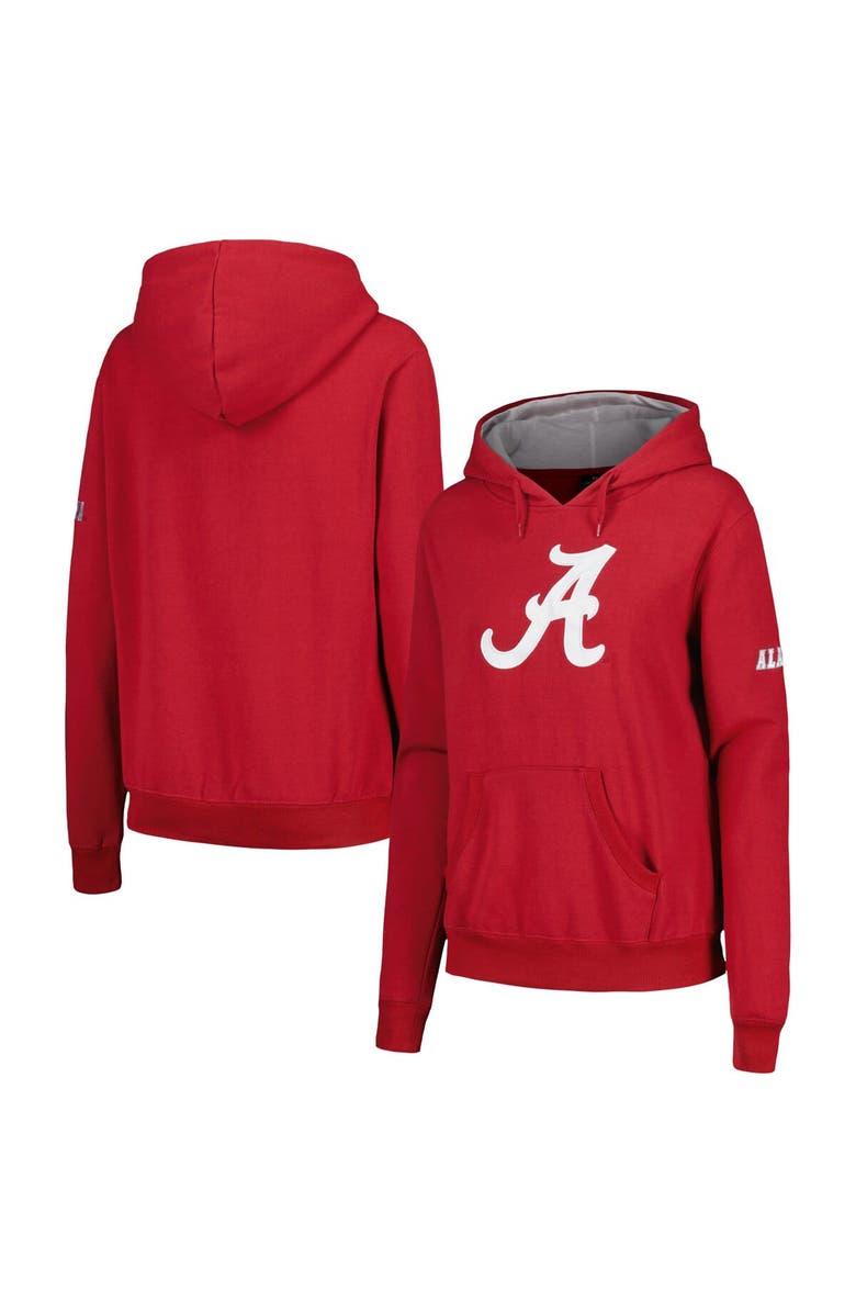 STADIUM ATHLETIC Women's Stadium Athletic Crimson Alabama Crimson Tide Big Logo Pullover Hoodie, Main, color, Crimson