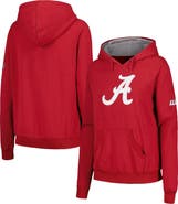 STADIUM ATHLETIC Women's Stadium Athletic Crimson Alabama Crimson Tide Big Logo Pullover Hoodie