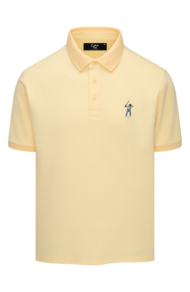 Eastside Golf Core Cotton Blend Piqué Polo, Main, color, Mellow Yellow