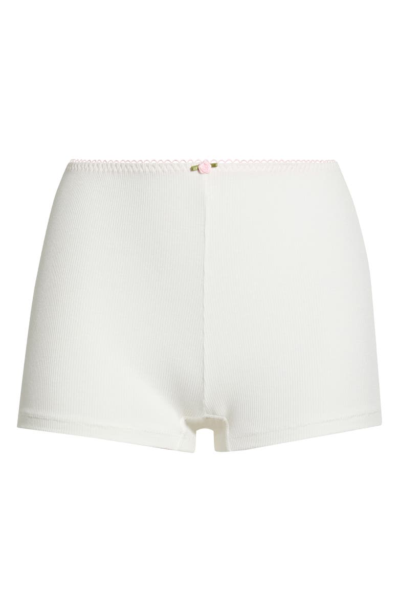 KILO BRAVA Rib Lounge Shorts, Alternate, color, White