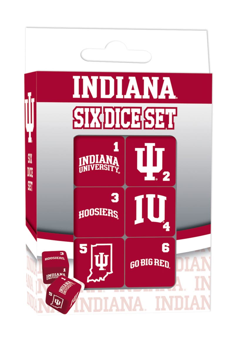 Indiana Hoosiers Dice Set - 19mm, Main, color, Multicolor