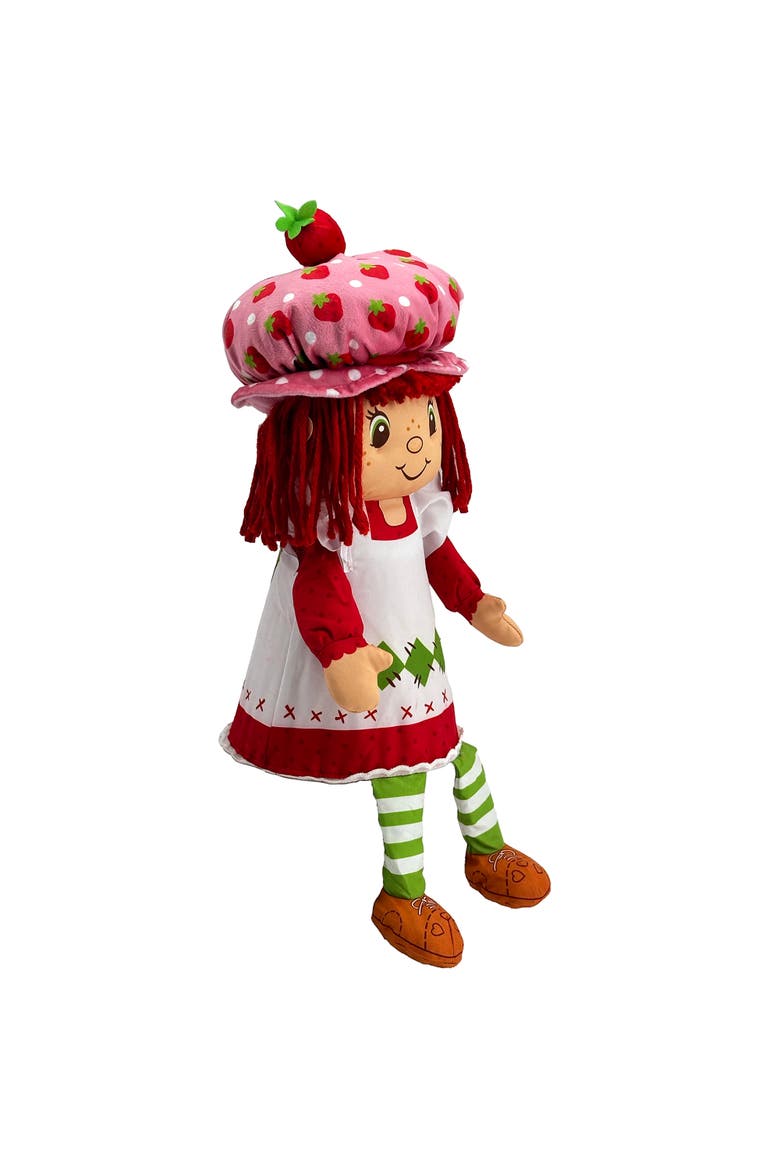 Pop n Flip 15 Inch Strawberry Shortcake Plush Doll, Alternate, color, Red