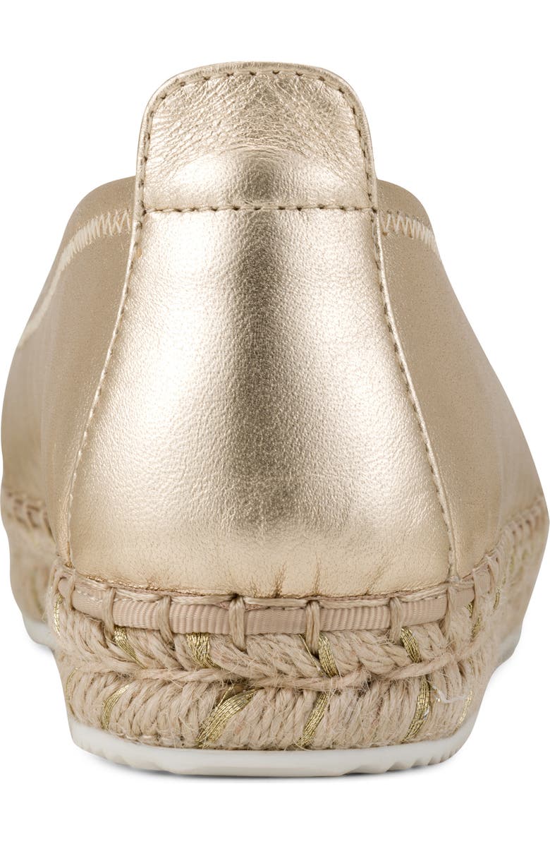 KARL LAGERFELD PARIS Michaela Macaron Espadrille Flat, Alternate, color, White Gold