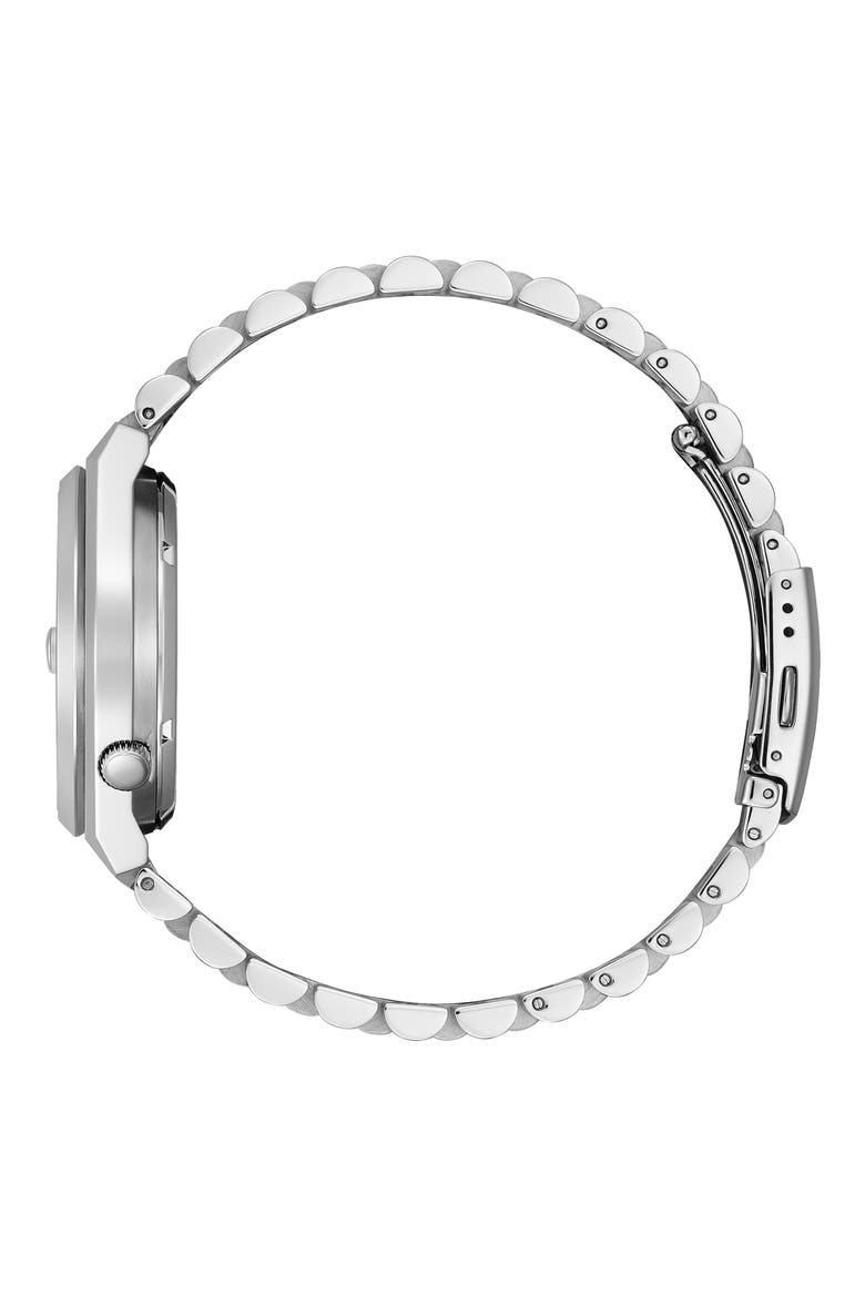TSUYOSA Automatic Bracelet Watch, 40mm, Alternate, color, SILVER-TONE WHITE