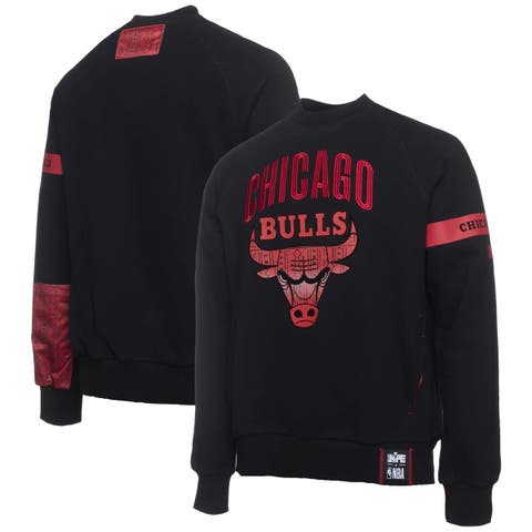 Men's NBA x Two Hype  Black Chicago Bulls Culture & Hoops Collection Premium Pullover Sweatshirt