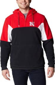 Columbia Men's Columbia Black Nebraska Huskers Lodge Quarter-Zip Hoodie