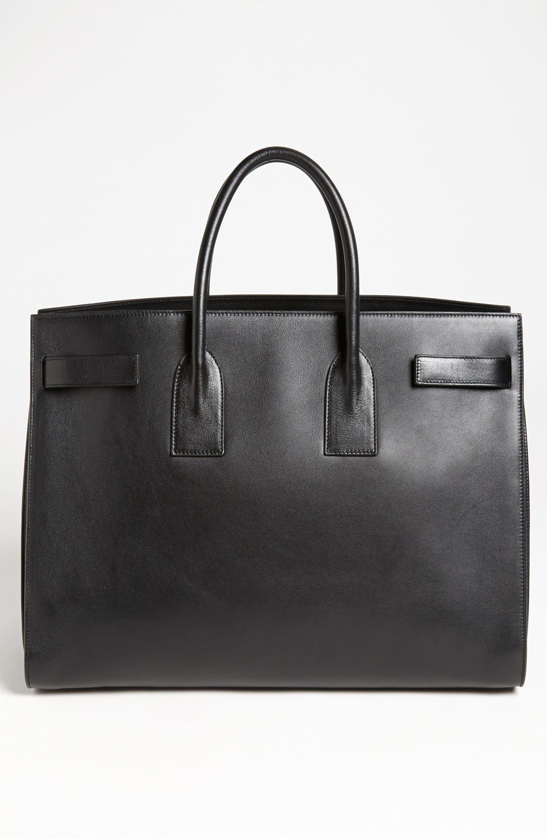 Saint Laurent 'Sac de Jour' Leather Tote, Alternate, color, 