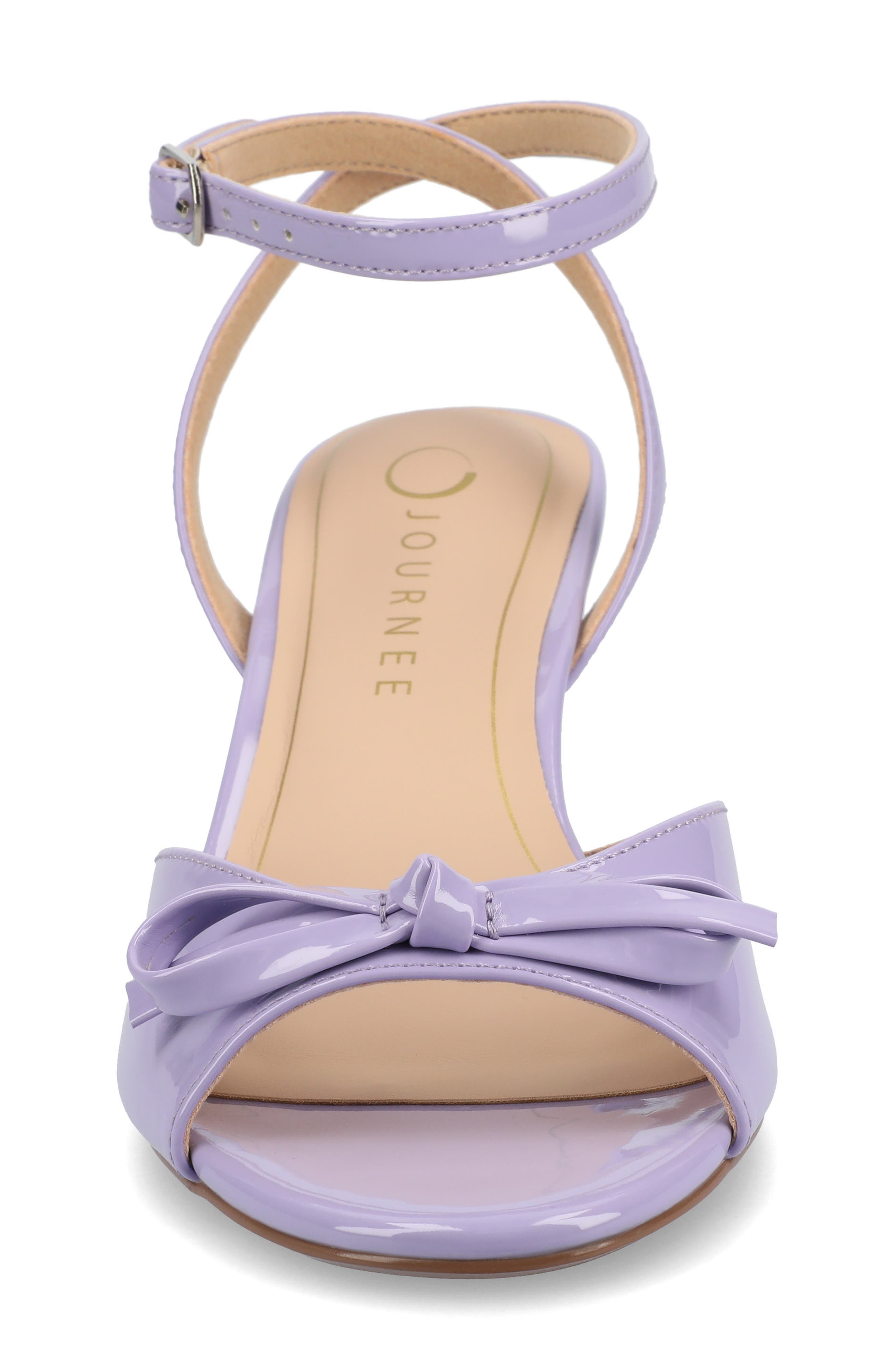 Jennifer Bow Ankle Strap Sandal, Alternate, color, LILAC