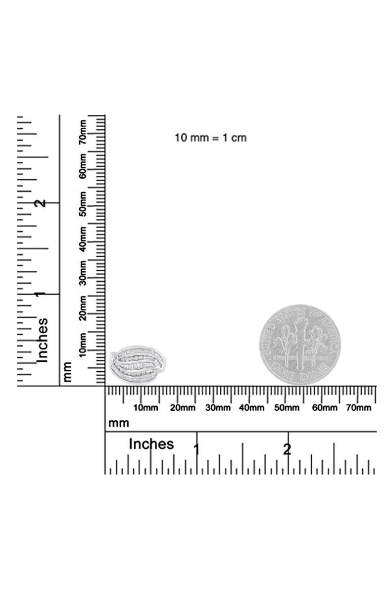 Haus of Brilliance 14KT White Gold 1.0 cttw Diamond Bypass Band Ring, Alternate, color, White