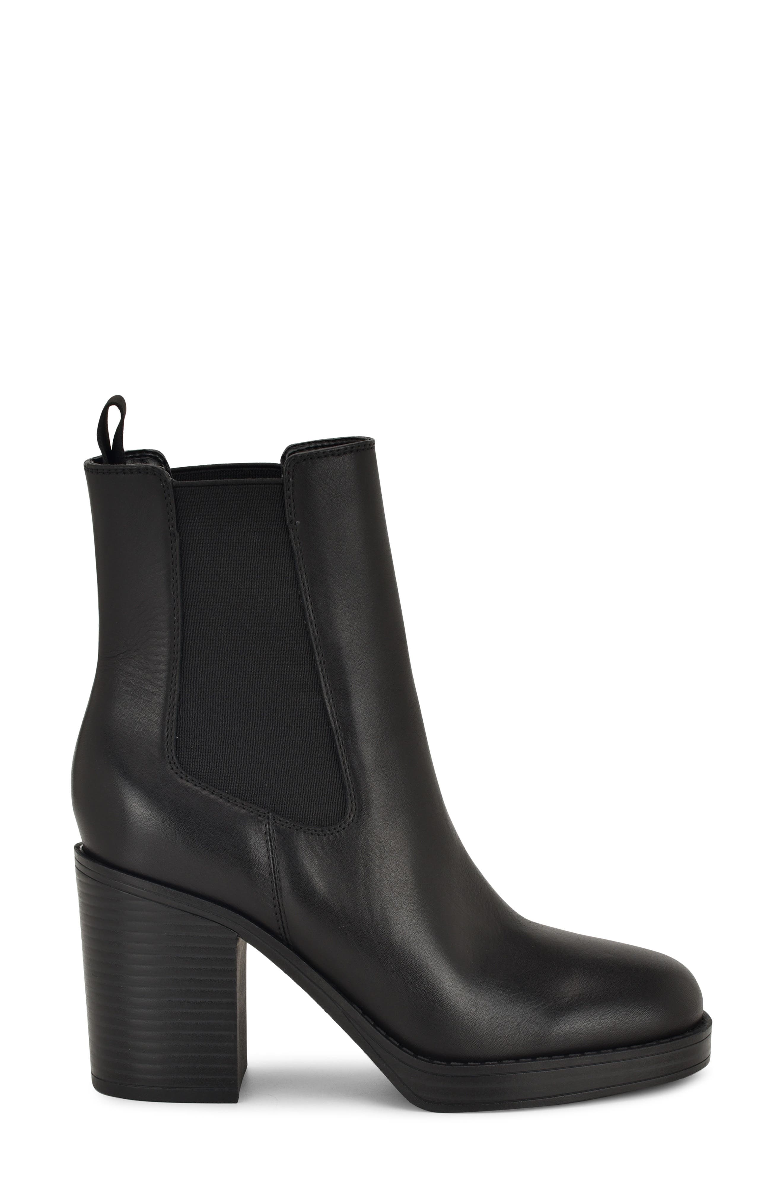 Nine West Hollin Platform Chelsea Boot, Alternate, color, Black
