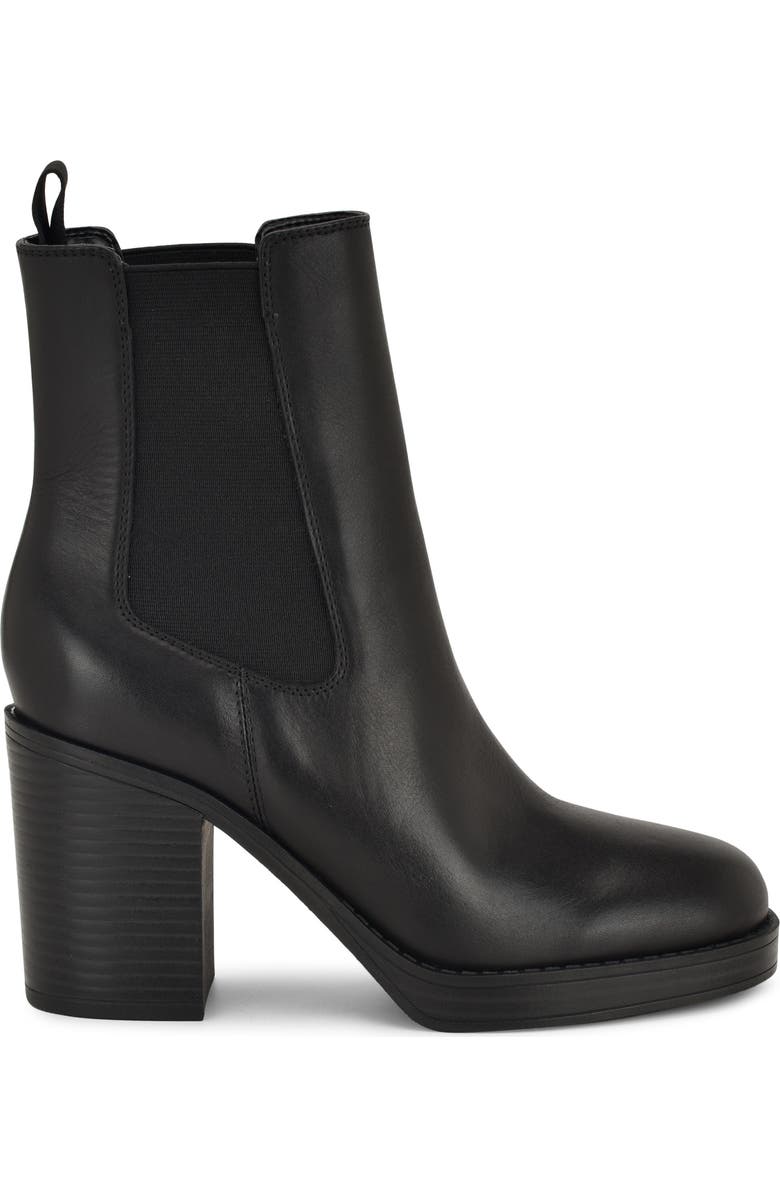 Nine West Hollin Platform Chelsea Boot, Alternate, color, Black