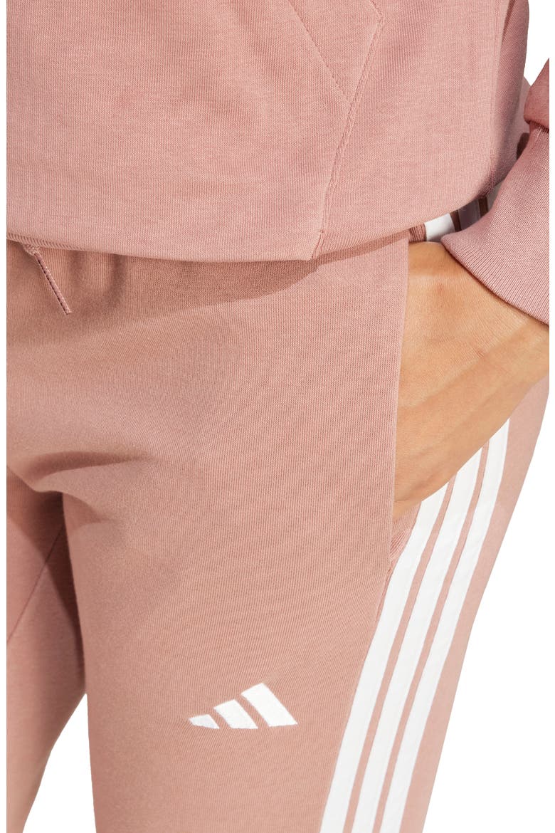 3-Stripes Fleece Sweatpants, Alternate, color, WARCLA/ WHITE