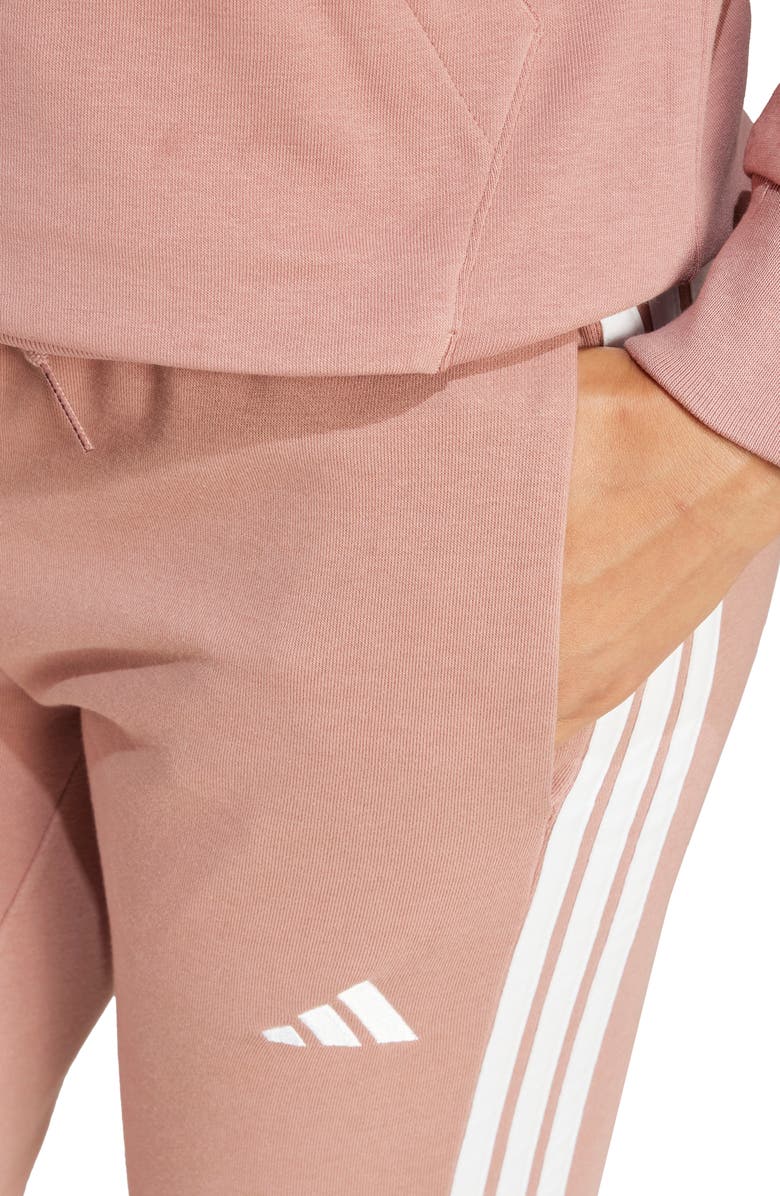 adidas 3-Stripes Fleece Sweatpants, Alternate, color, Warcla/ White